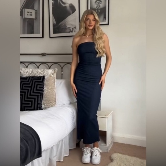 Zara Fitted ZW Denim Dress - Picture 10 of 16
